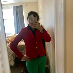 Red blazer size 4